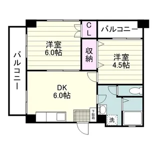 虎頭マンション【0301号室】の間取り
