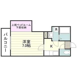 ティダ上荒田【0203号室】の間取り