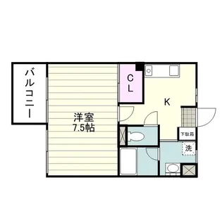 コンフォート東谷山【0102号室】の間取り