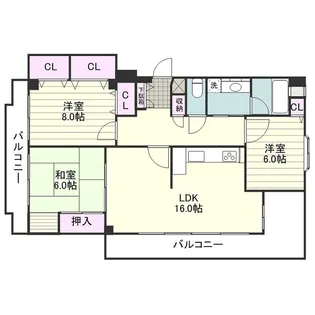 メモリーハイツ・ヨネックス【0107号室】の間取り