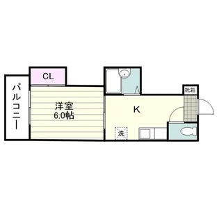 ウエストリバー新照院【0402号室】の間取り