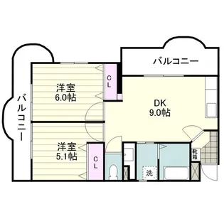ブランセ小松原【0407号室】の間取り
