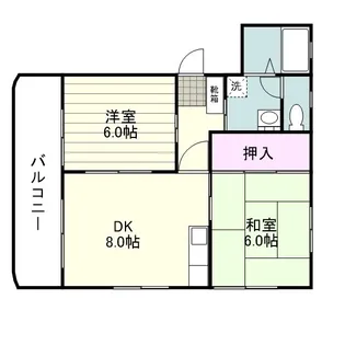 シャンポール輝【0101号室】の間取り