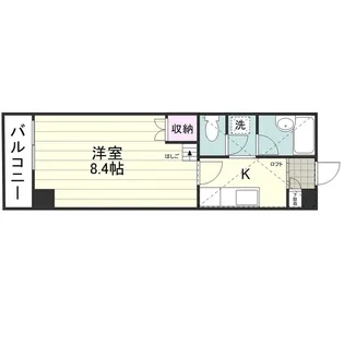 ヒルサイドフラッツ【0105号室】の間取り