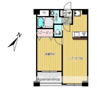 アークティ東谷山【5階】の間取り