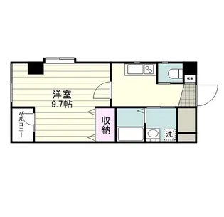 ウェルネスくわのき【0201号室】の間取り