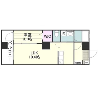ファウンテンテラス鹿児島中央【0902号室】の間取り