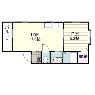 サンテラスひまわり【0102号室】の間取り
