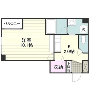 サンパティーク武【0301号室】の間取り