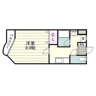 メゾン田代【0105号室】の間取り