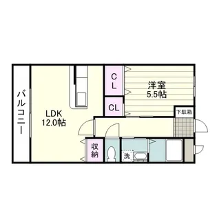 リバーロードⅡ【0203号室】の間取り