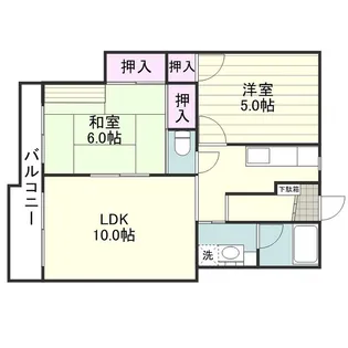 ヒルサイドハイツA棟【0302号室】の間取り