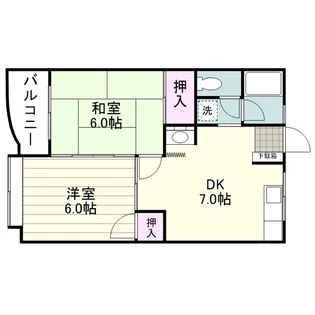 ヴィオレッテハイム【0103号室】の間取り