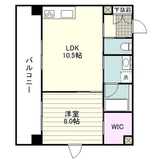 メゾン ド ヴァンードゥ【0201号室】の間取り