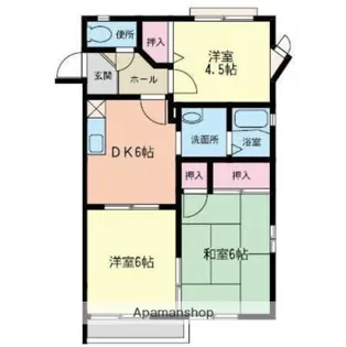 コーポ玉川【103号室】の間取り