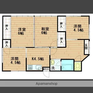 鹿児島県鹿児島市魚見町【一戸建】の間取り