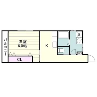 国澤ビル【0201号室】の間取り