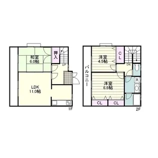 鹿児島県鹿児島市伊敷台3丁目【タウンハウス】の間取り