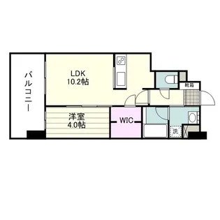 RJRプレシア郡元Ⅲ【0208号室】の間取り