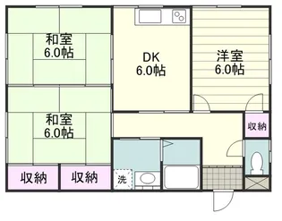 レムズ伊敷台【0203号室】の間取り