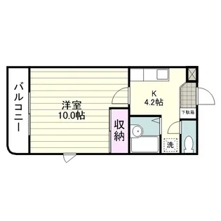 バロン隆【0301号室】の間取り