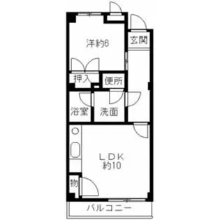 タウンハウス西田【0101号室】の間取り