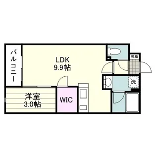 D DESIGN郡元【0103号室】の間取り