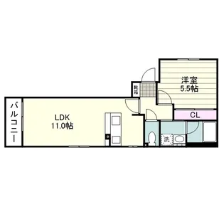 D DESIGN郡元【0101号室】の間取り