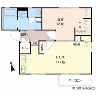 ポラリス【202号室】の間取り