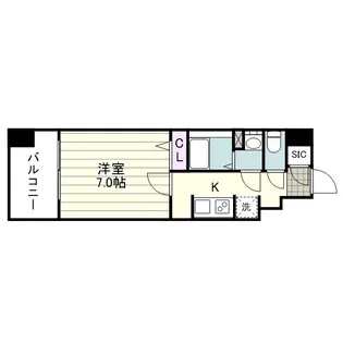 SーRESIDENCE 小川町【0805号室】の間取り