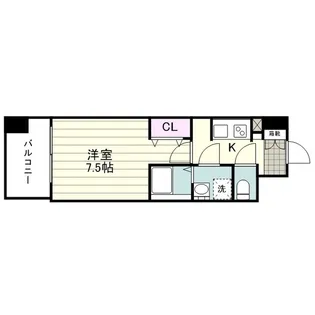 SーRESIDENCE 小川町【1407号室】の間取り
