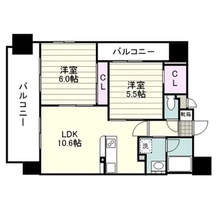 D DESIGN上之園【0305号室】の間取り