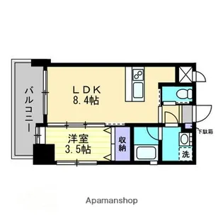 INVERNO【301号室】の間取り