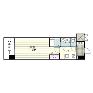 SーRESIDENCE新町AGOG【0107号室】の間取り