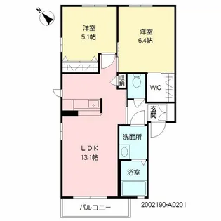 カーサレジオ【2階】の間取り