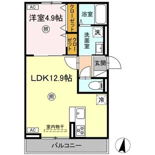 DーRESENA和田【3階】の間取り