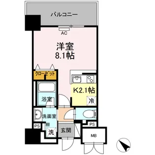 D’ FOREST 甲南【5階】の間取り