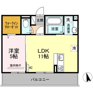 ソシアメゾン坂元【2階】の間取り