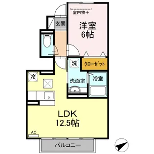 クリエイティブ B棟【1階】の間取り