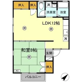セジュール森園【1階】の間取り