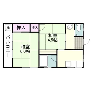 コーポさくら(日之出町)【0202号室】の間取り