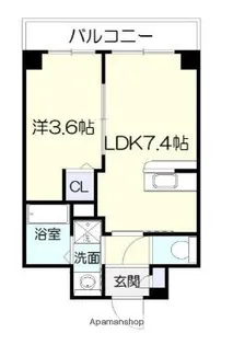 ピネータ天保山【206号室】の間取り