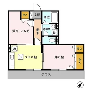 ロイヤルヒルズ谷山【1階】の間取り