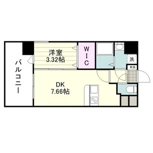 リアンシエルブルー高麗【0204号室】の間取り