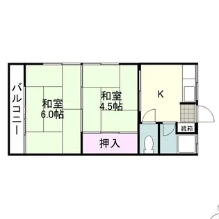 玉利アパート【0201号室】の間取り