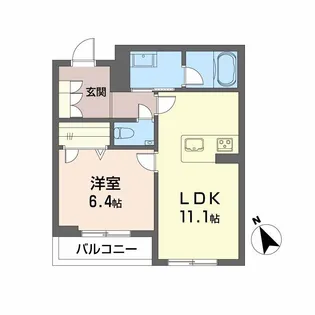 シャーメゾン下荒田【3階】の間取り