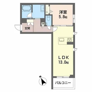 シャーメゾン下荒田【2階】の間取り