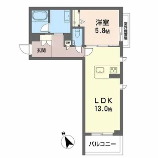 シャーメゾン下荒田【3階】の間取り