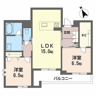 シャーメゾン下荒田【2階】の間取り
