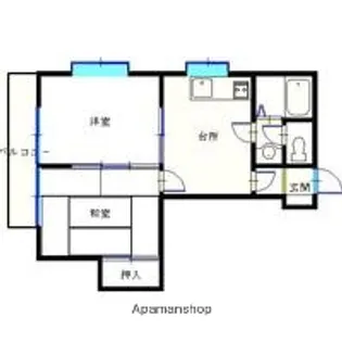 南洲ビル【4階】の間取り